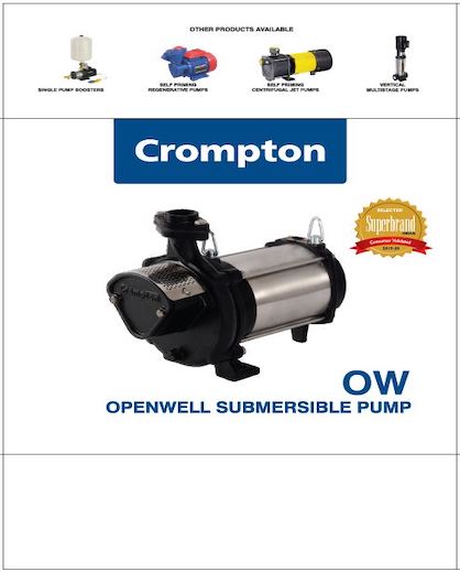 Crompton Ow Openwell Submersible Pump Device mark 5365883 Trademark
