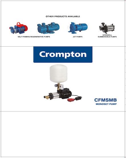 Crompton Cfmsmb Monoset Pump Device mark 5365882 Trademark