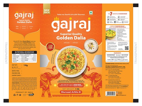 Gajraj Golden Dalia (logo) Device mark 5382605 Trademark