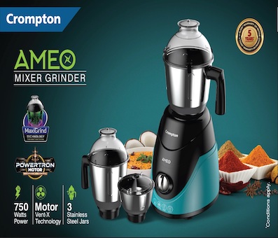 Crompton Ameo Mixer Grinder Device mark 5384010 Trademark