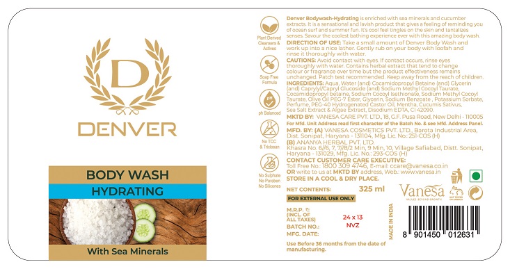 Denver Bodywash- Hydrating Device mark 5410686 Trademark