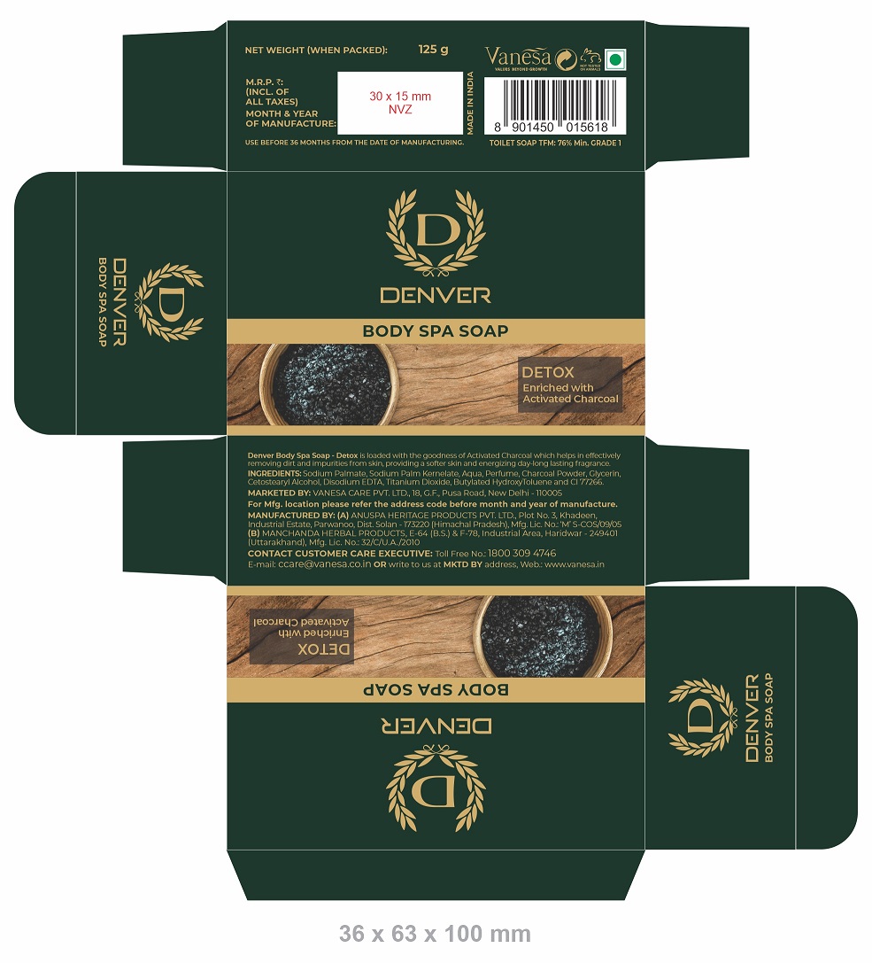 Denver Body Spa Soap- Detox Device mark 5410688 Trademark