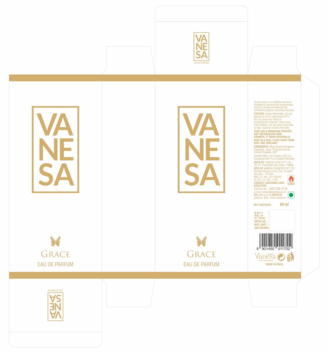 Vanesa Grace Device mark 5412133 Trademark