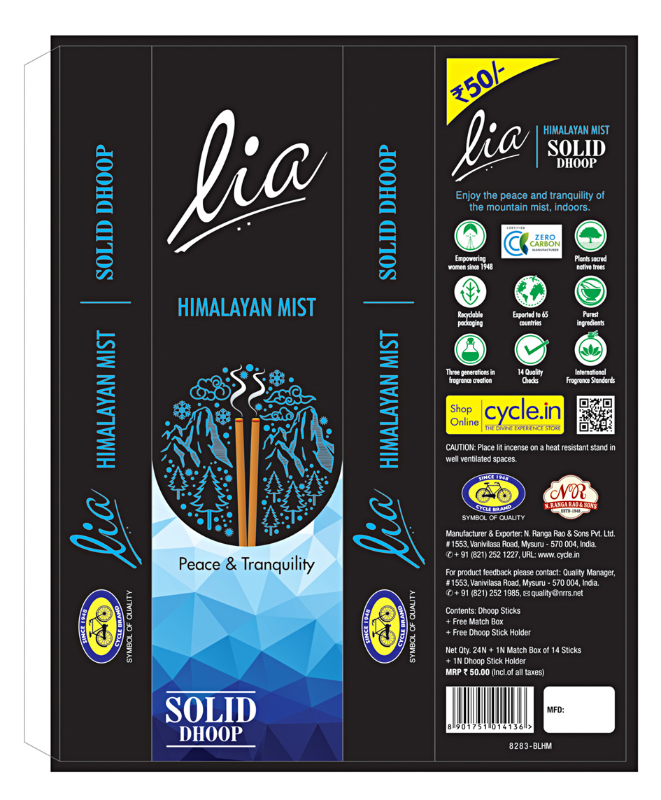 Lia Solid Dhoop Himalayan Mist Device mark 5417356 Trademark
