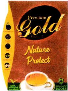 Premium Gold Nature Product Device mark 5419604 Trademark