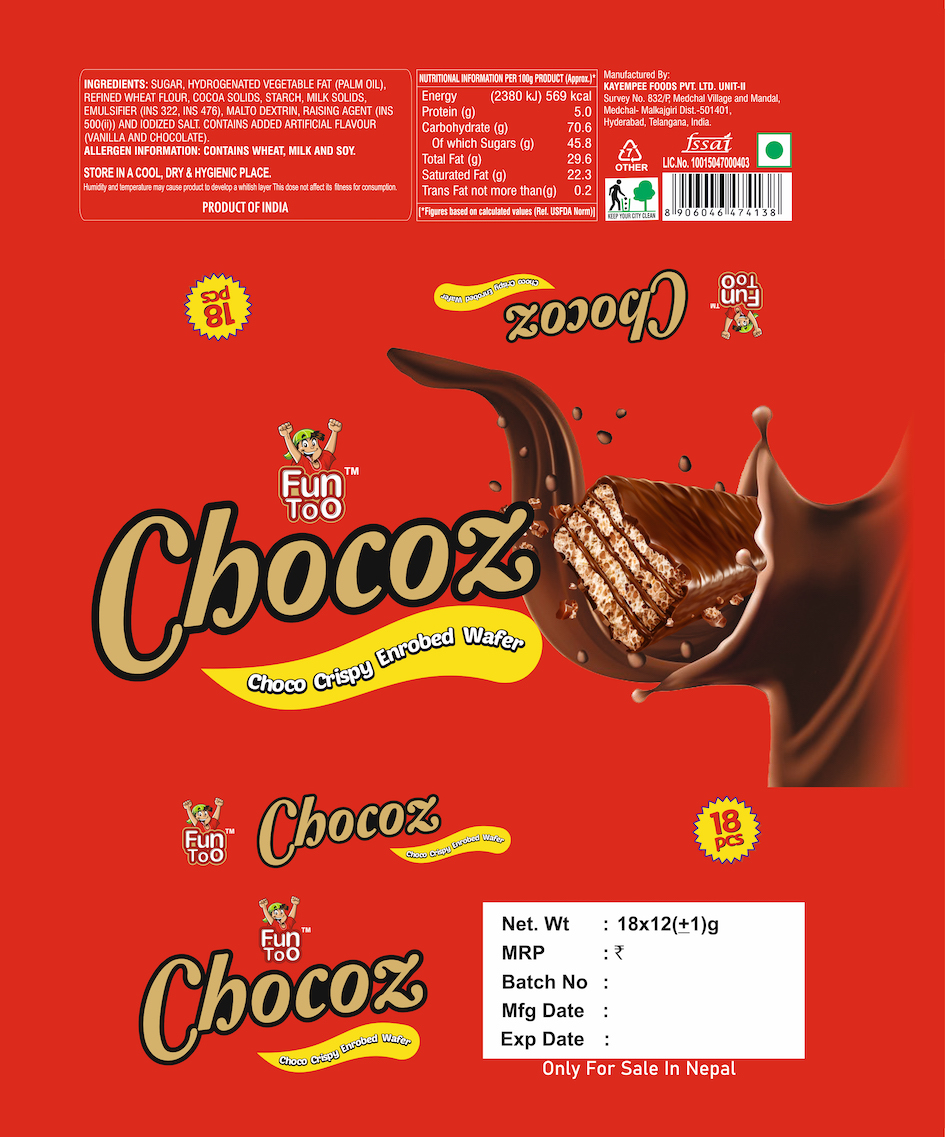 Funtoo Chocoz Device mark 5432246 Trademark