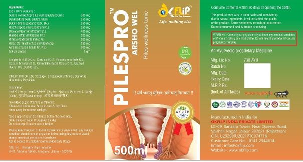 Pilespro Device mark 5438284 Trademark