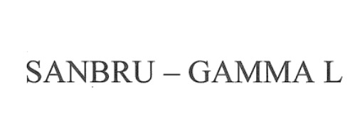 Sanbru-gamma L Device mark 5449717 Trademark