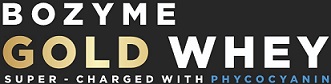 Bozyme - Gold Whey - Super - Charged With Phycocyanin Device mark 5453112 Trademark