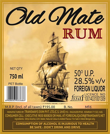 Old Mate Rum Device mark 5454132 Trademark