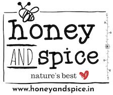 Device Of A Bee & Flowers & Words – “honey & Spice; Natures Best; Www.honeyandspice.in” Device mark 5456112 Trademark