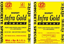 Bharat Infra Gold Cement Device mark 5457383 Trademark