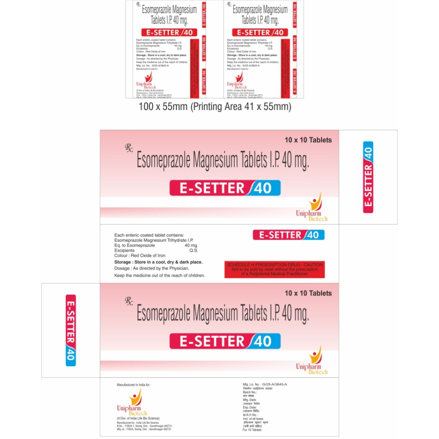 E-setter 40 Device mark 5458089 Trademark