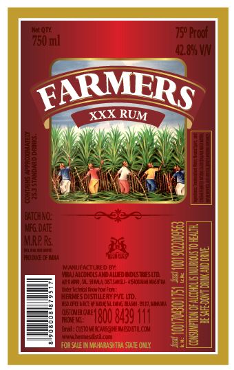 Farmers Xxx Rum Device mark 5460072 Trademark