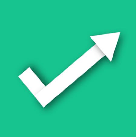 Device Of White Arrow With Green Background Device mark 5464042 Trademark