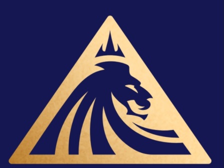 Lion Face Logo (lion Face With Crown / Trishul / Trident In Triangle) Device mark 5464114 Trademark