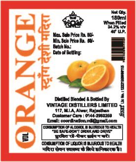 Vdl Orange Device mark 5486154 Trademark