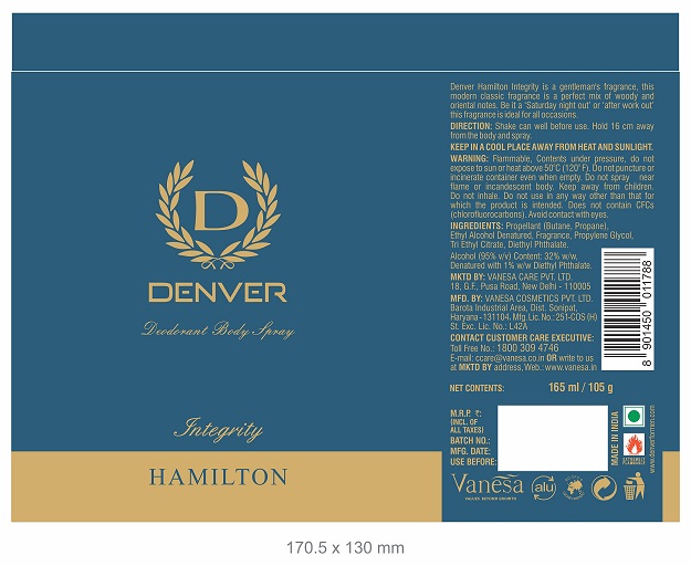 Denver Hamilton Integrity Device mark 5486218 Trademark