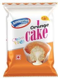 Label Cream Filled Cake Orange Device mark 5510642 Trademark