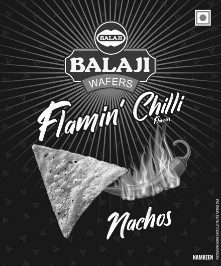 Balaji Wafers Flamin' Chilli Nachos Device mark 5533906 Trademark