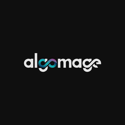 Device Mark Comprising Of The Words 'algomage' Written In A Stylized Font Device mark 5541138 Trademark