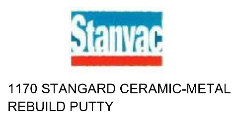 Stanvac 1170 Stangard Ceramic-metal Rebuild Putty Device mark 5544039 Trademark