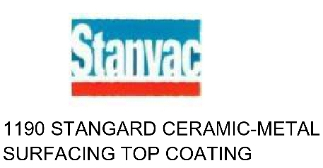 Stanvac 1190 Stangard Ceramic-metal Surfacing Top Coating Device mark 5544040 Trademark