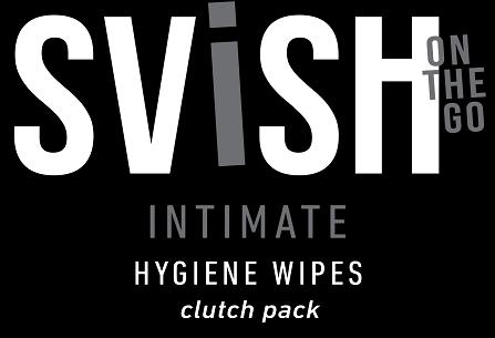 Svish Intimate Hygiene Wipes Clutch Pack Device mark 5543273 Trademark