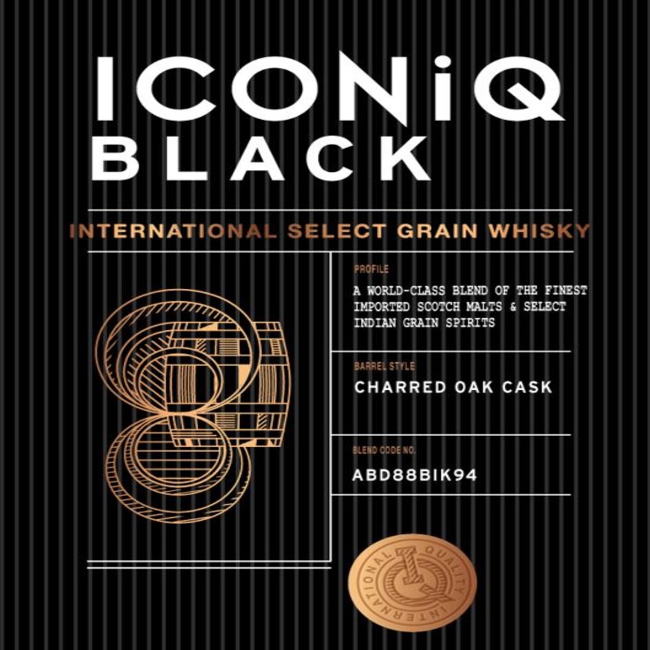 Iconiq Black International Select Grain Whisky Device mark 5546794 Trademark