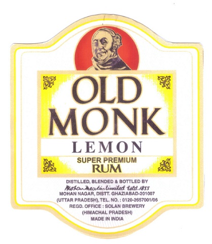 Old Monk Lemon Super Premium Rum Device mark 5549584 Trademark
