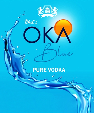 Bkd's Oka Blue Pure Vodka (with Device) Device mark 5558519 Trademark