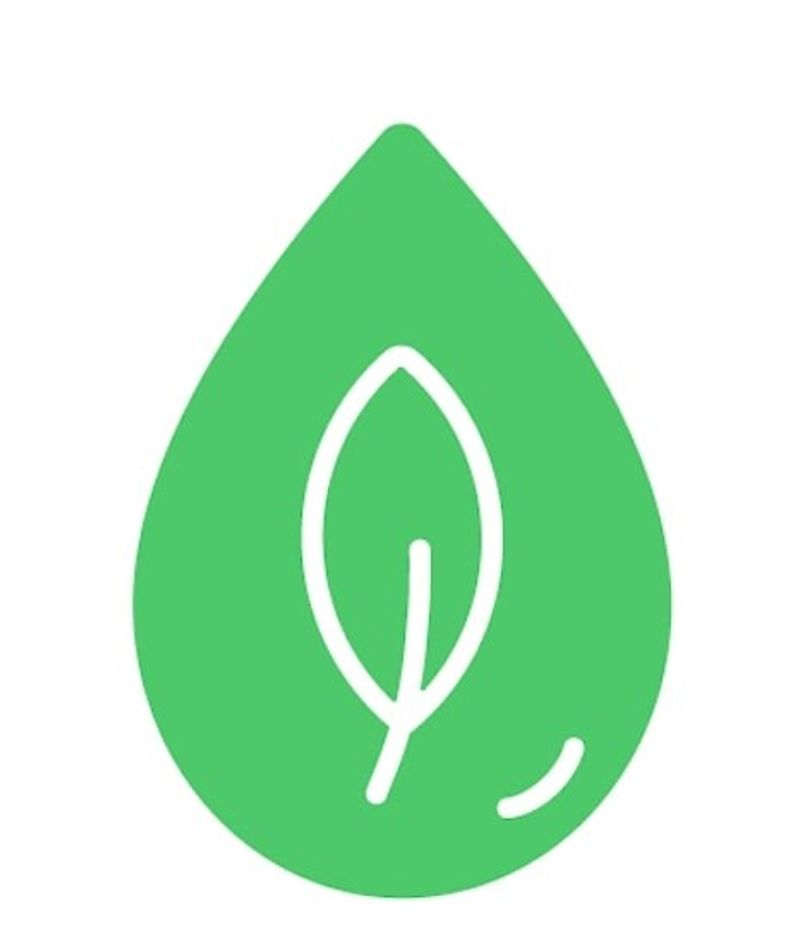Stylised Image Of A Leaf Inside A Green Droplet Device mark 5579456 Trademark