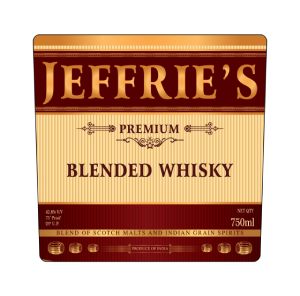 Jeffrie's Premium Blended Whisky-blend Of Scotch Malts And Indian Grain Spirits Device mark 5583759 Trademark