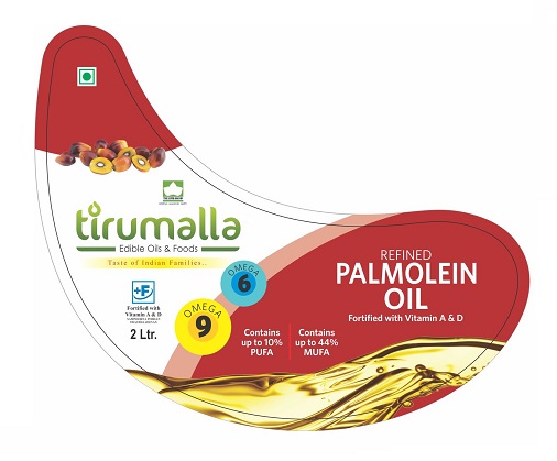 Tirumalla Refined Palmolein Oil (label) Device mark 5144338 Trademark