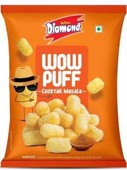 Yellow Diamond Wow Puff Cocktail Masala Device mark 5230277 Trademark