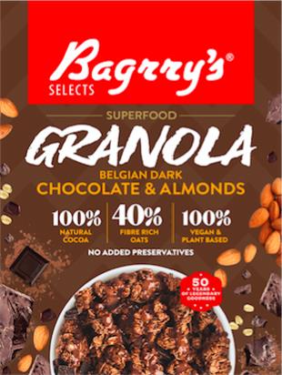 Bagrry's Granola Belgian Dark Chocolate & Almonds Device mark 5247099 Trademark