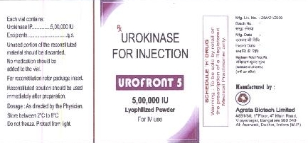 Urofront 5 Device mark 2017786 Trademark