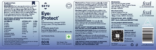 Setu Eye: Protect Device mark 5272246 Trademark