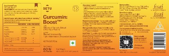 Setu Curcumin: Boost Device mark 5272248 Trademark