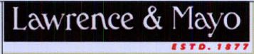Lawrence & Mayo Estd. 1877 Device mark 5290718 Trademark