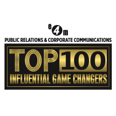 Public Relations & Corporate Communications Top 100 Influential Game Changers Device mark 5315742 Trademark