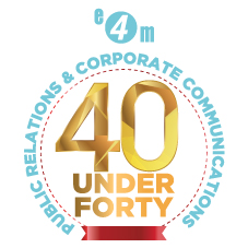 Public Relations & Corporate Communications 40 Under Forty Device mark 5315746 Trademark
