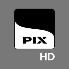The Words "pix Hd" Written In A Stylised Manner In Black And White Device mark 5589561 Trademark