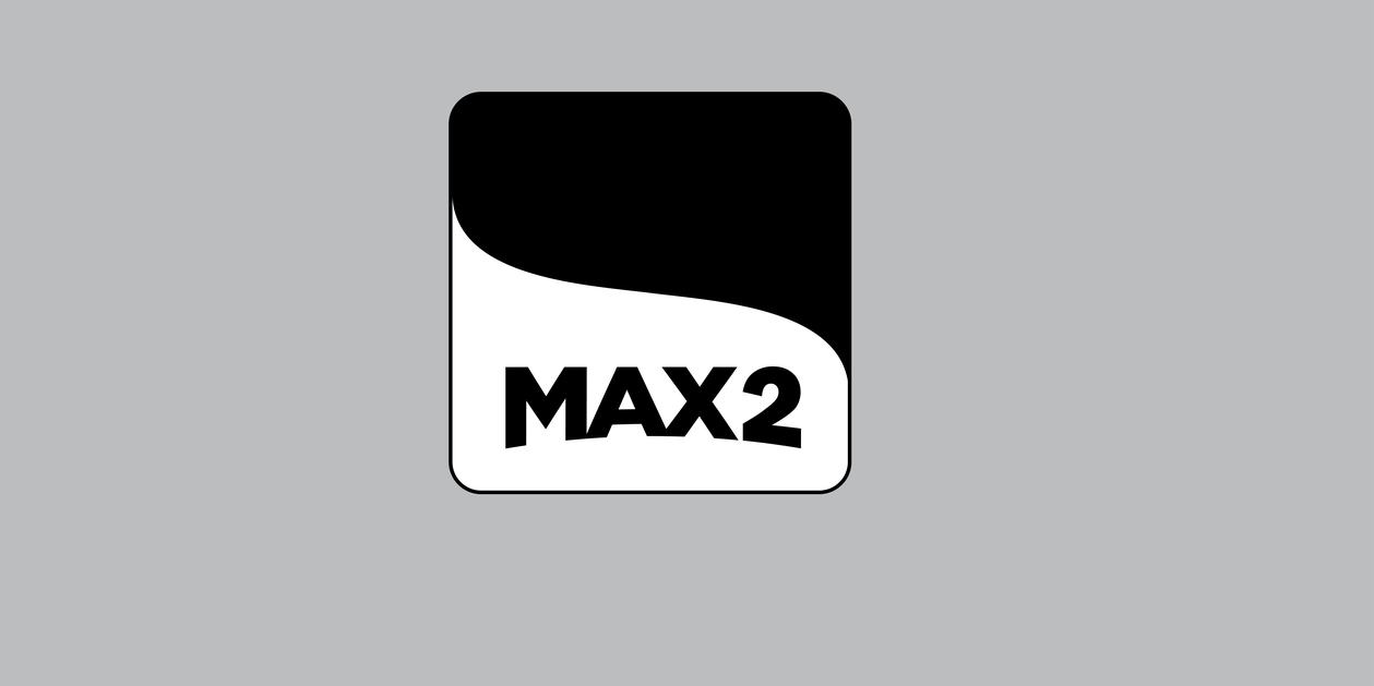 The Words "max 2" Written In A Stylised Manner In Black And White Device mark 5589572 Trademark
