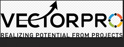 “vectorpro"(logo With Tagline – Realizing Potential From Projects) " Device mark 5590579 Trademark