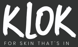 Klok Along With " For Skin That's In " Written In Specific Style And Format (composite Label) Device mark 5592728 Trademark