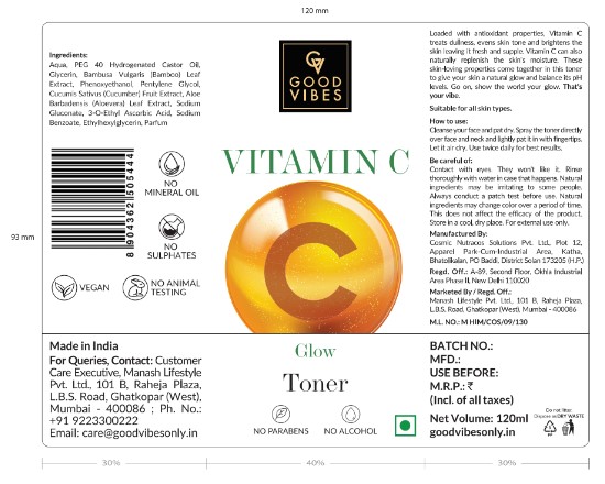 Good Vibes Vitamin C Glow Toner Device mark 5592821 Trademark