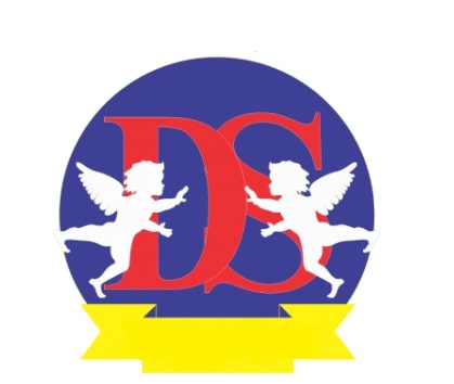 Stylized Representation Of Two Angels And The Letters Ds Device mark 5594219 Trademark