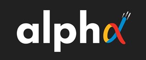 Alpha Label Black Background Device mark 5609201 Trademark