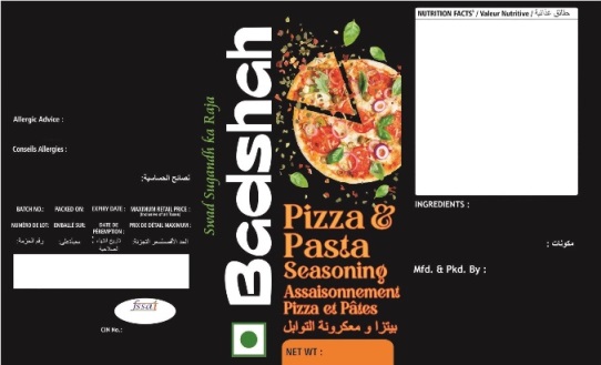 Badshah Pizza & Pasta Seasoning Device mark 5623775 Trademark